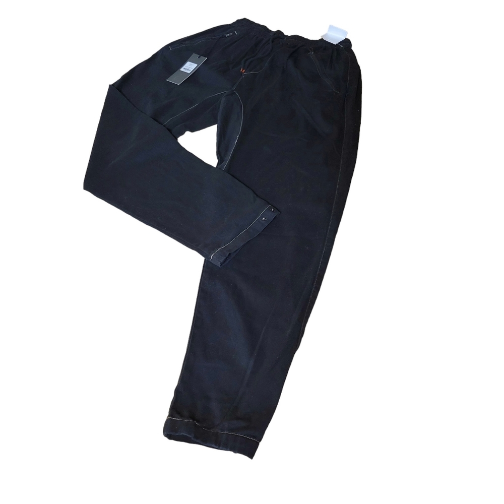 FIVE FOUR Wrigley Twill Black Csual Pants Jogger Style